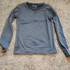 Grey Heather performance long-sleeved tee